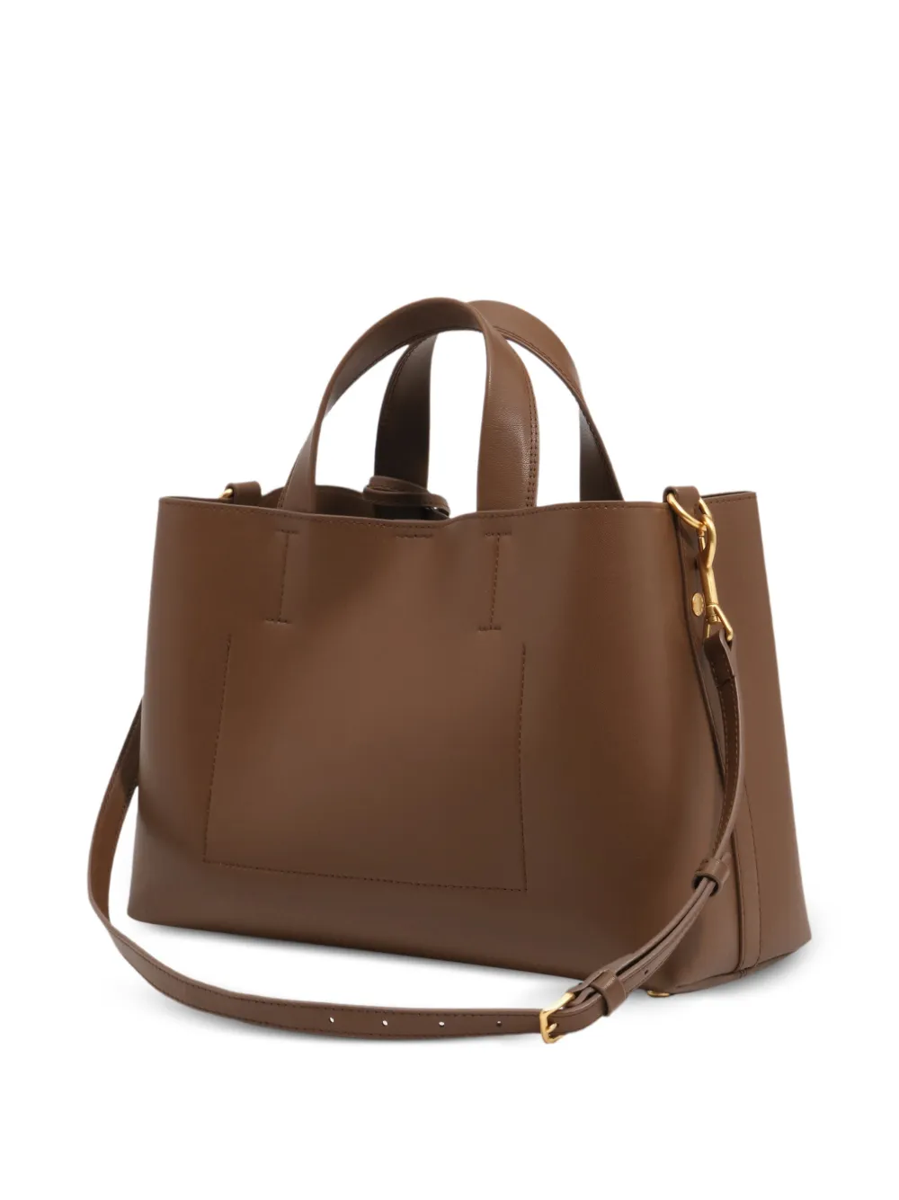 BIMBA Y LOLA Grote Chihuahua leren shopper Bruin