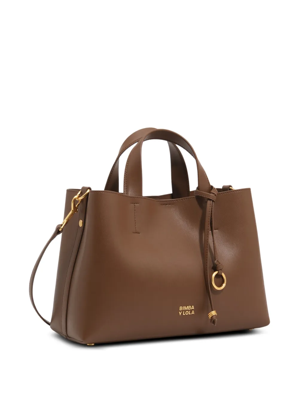 BIMBA Y LOLA grand sac à main Chihuahua en cuir doré - Marron BIMBA Y LOLA grand sac à main Chihuahua en cuir doré - Marron