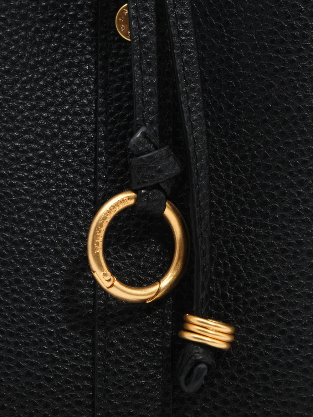 BIMBA Y LOLA Medium Chihuahua leren shopper Zwart