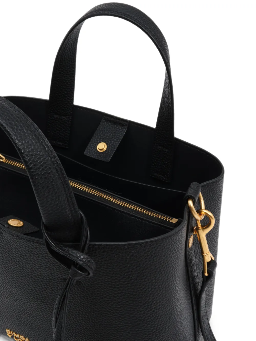 BIMBA Y LOLA Medium Chihuahua leren shopper Zwart