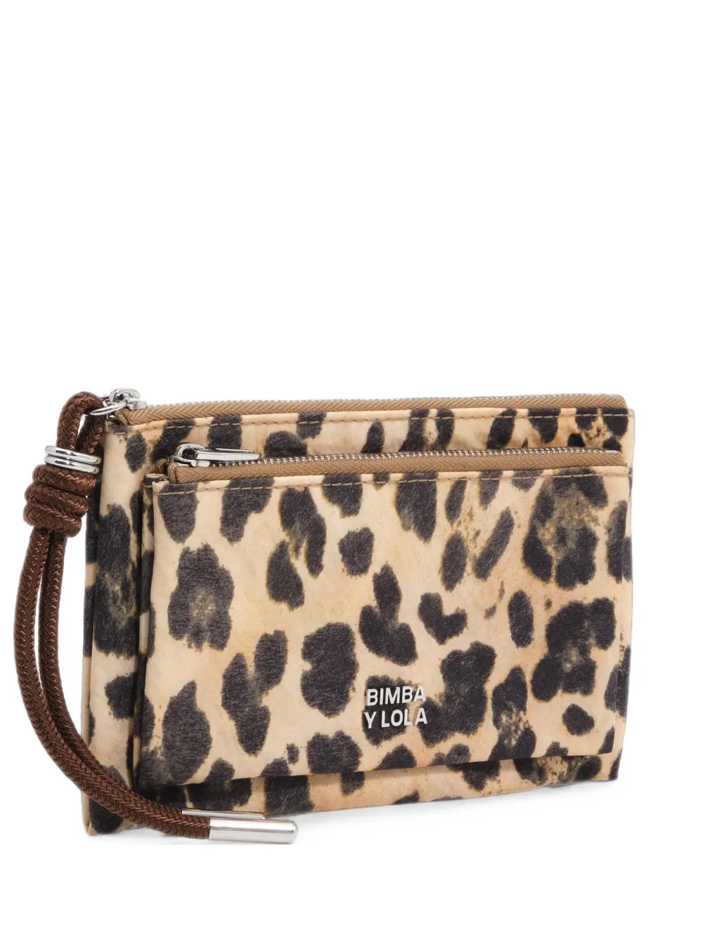 BIMBA Y LOLA Portafoglio leopardato in nylon - Toni neutri