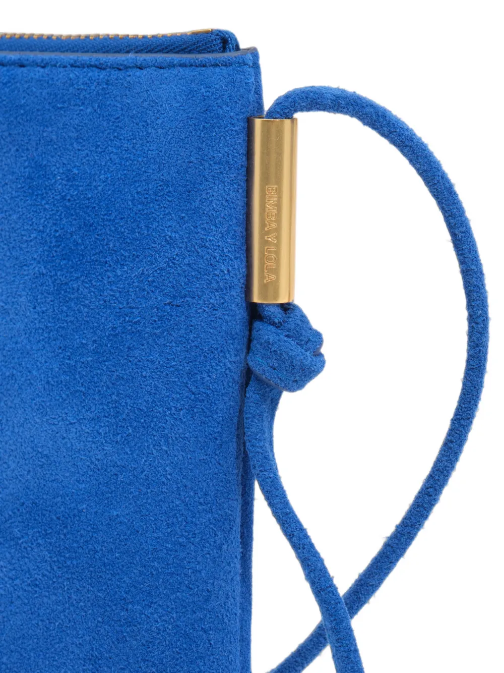 BIMBA Y LOLA Kleine suède clutch Blauw