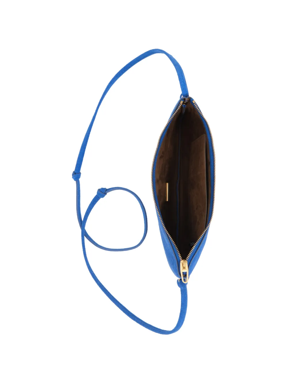 BIMBA Y LOLA Kleine suède clutch Blauw