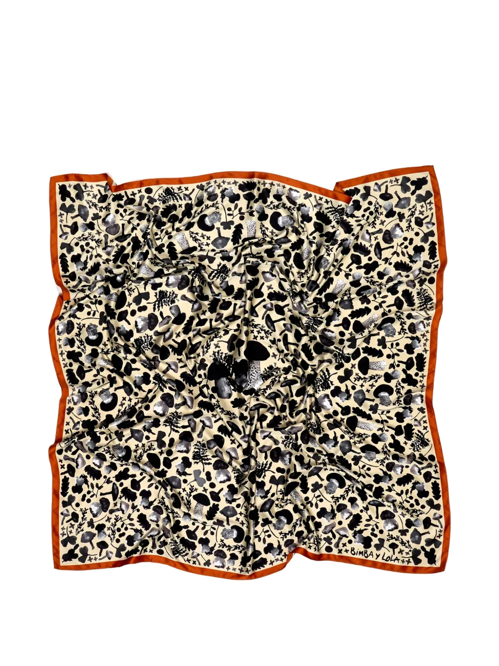 BIMBA Y LOLA Mushroom Kaleidoscope sjaal Beige