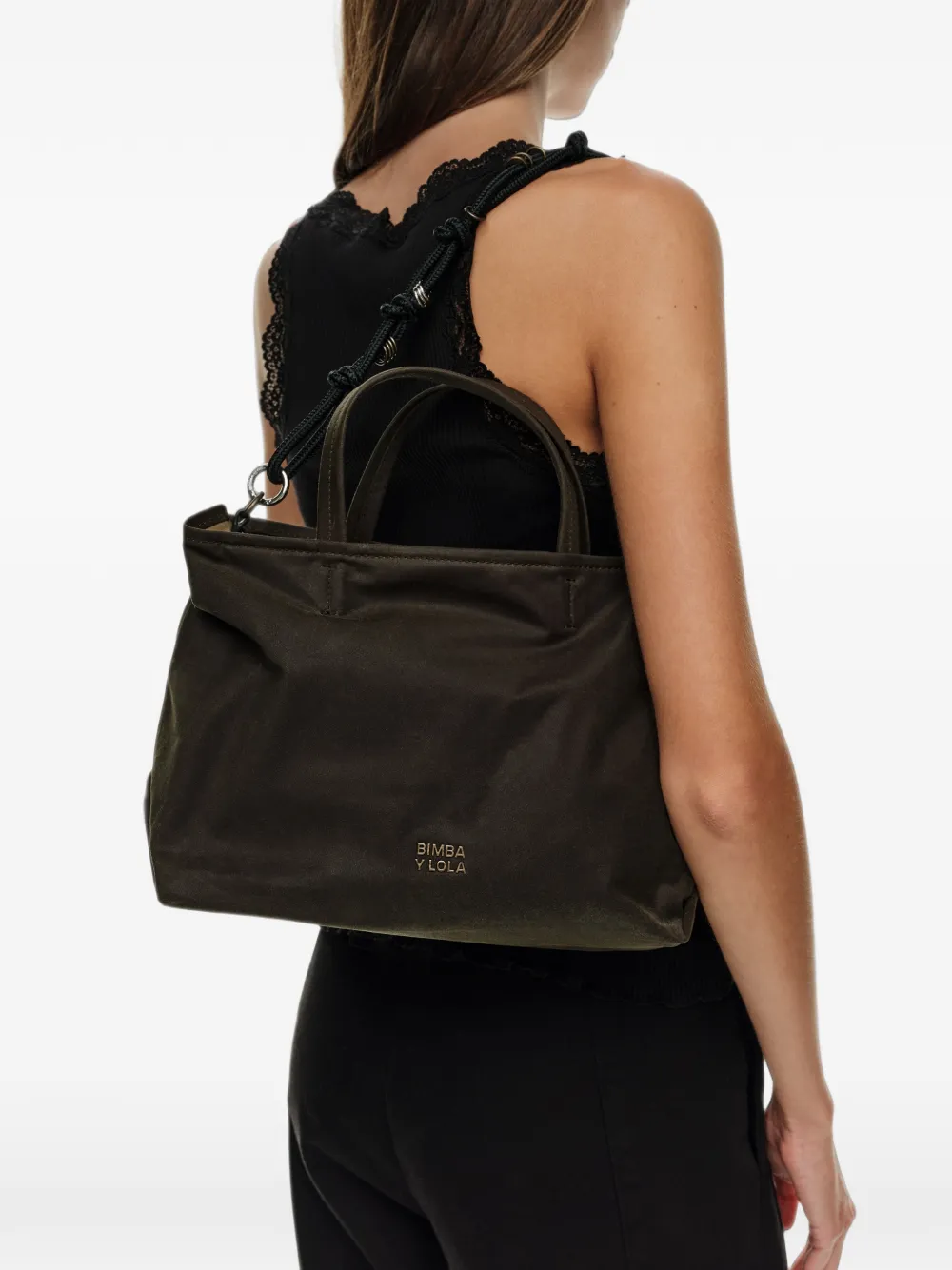 BIMBA Y LOLA Medium Superwax shopper Bruin