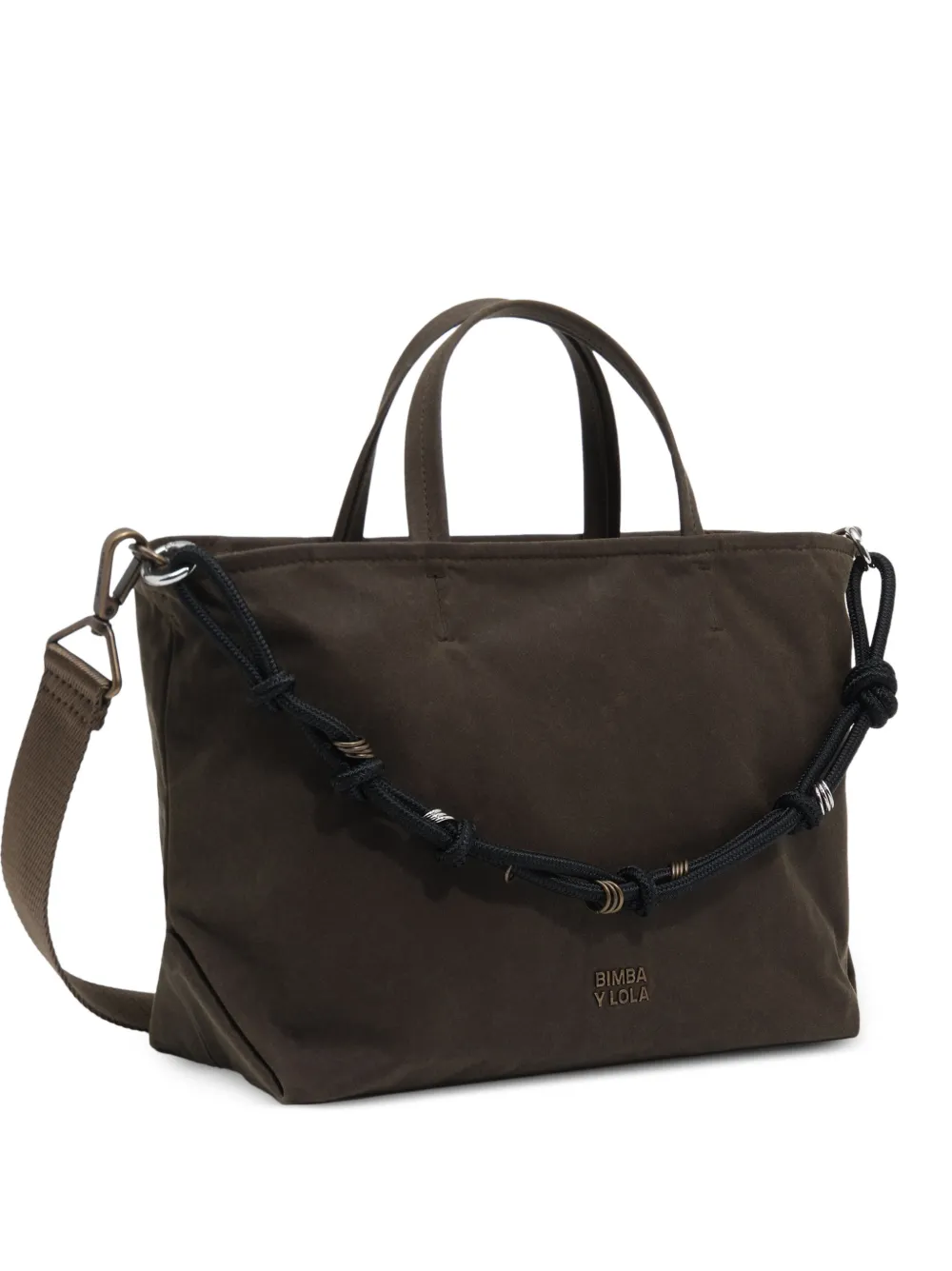 BIMBA Y LOLA medium superwax khaki shopper bag