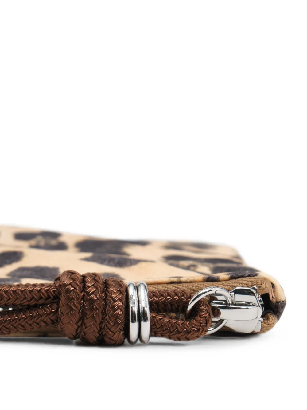 BIMBA Y LOLA Nessier over-medium nylon hoes met luipaard-print Beige