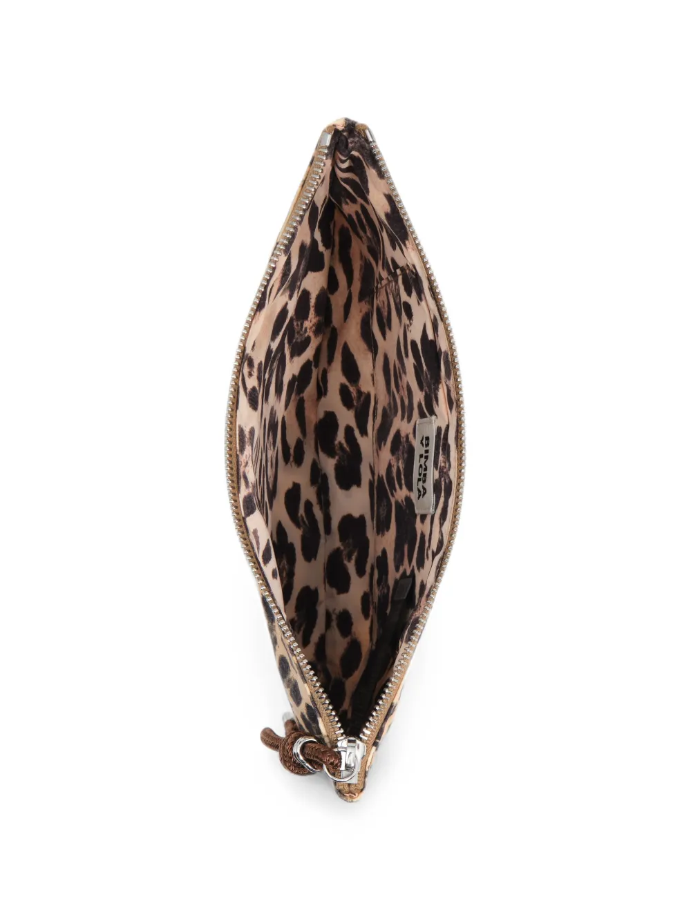 BIMBA Y LOLA Nessier over-medium nylon hoes met luipaard-print Beige