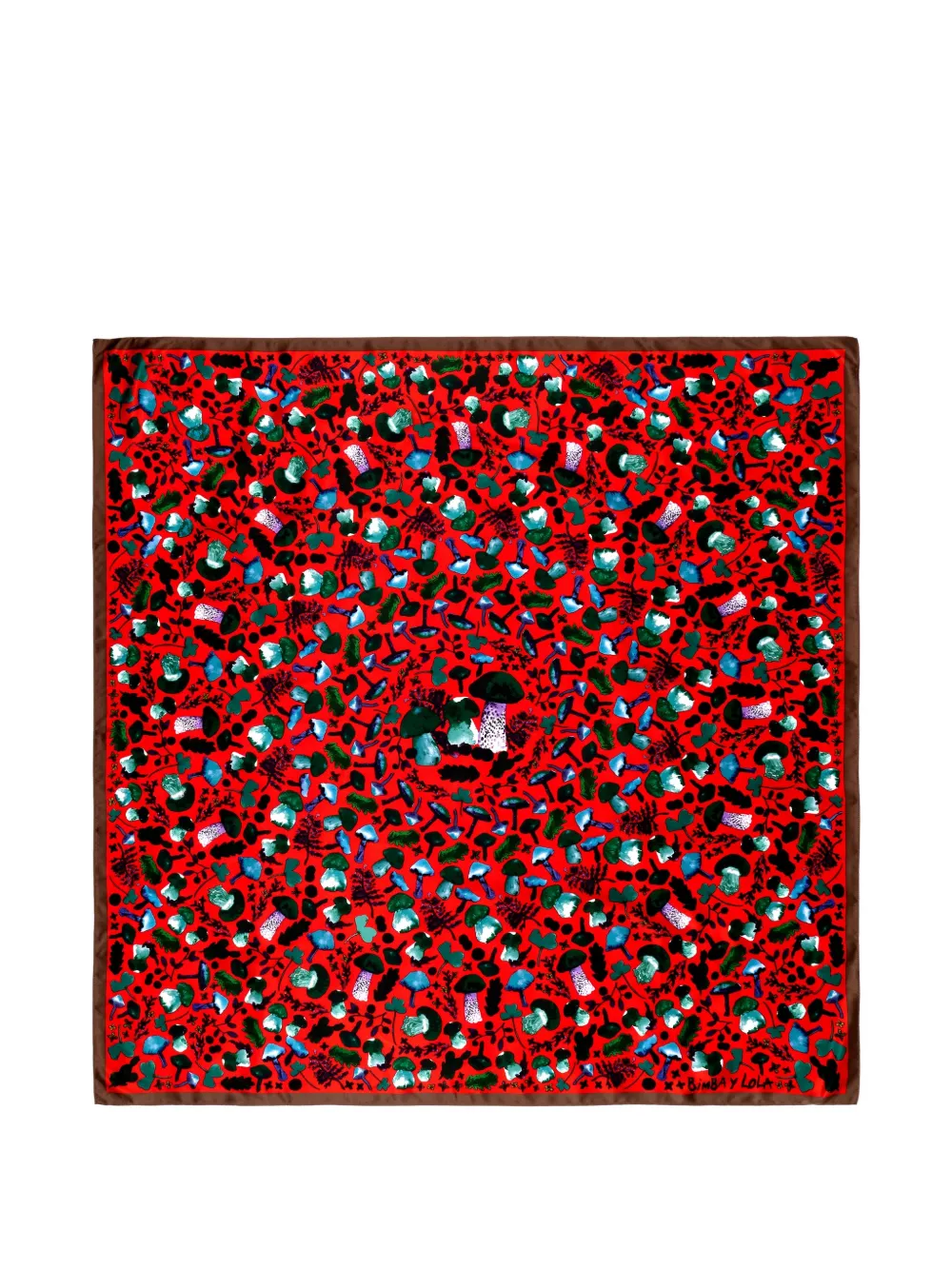 BIMBA Y LOLA Mushroom Kaleidoscope sjaal Rood
