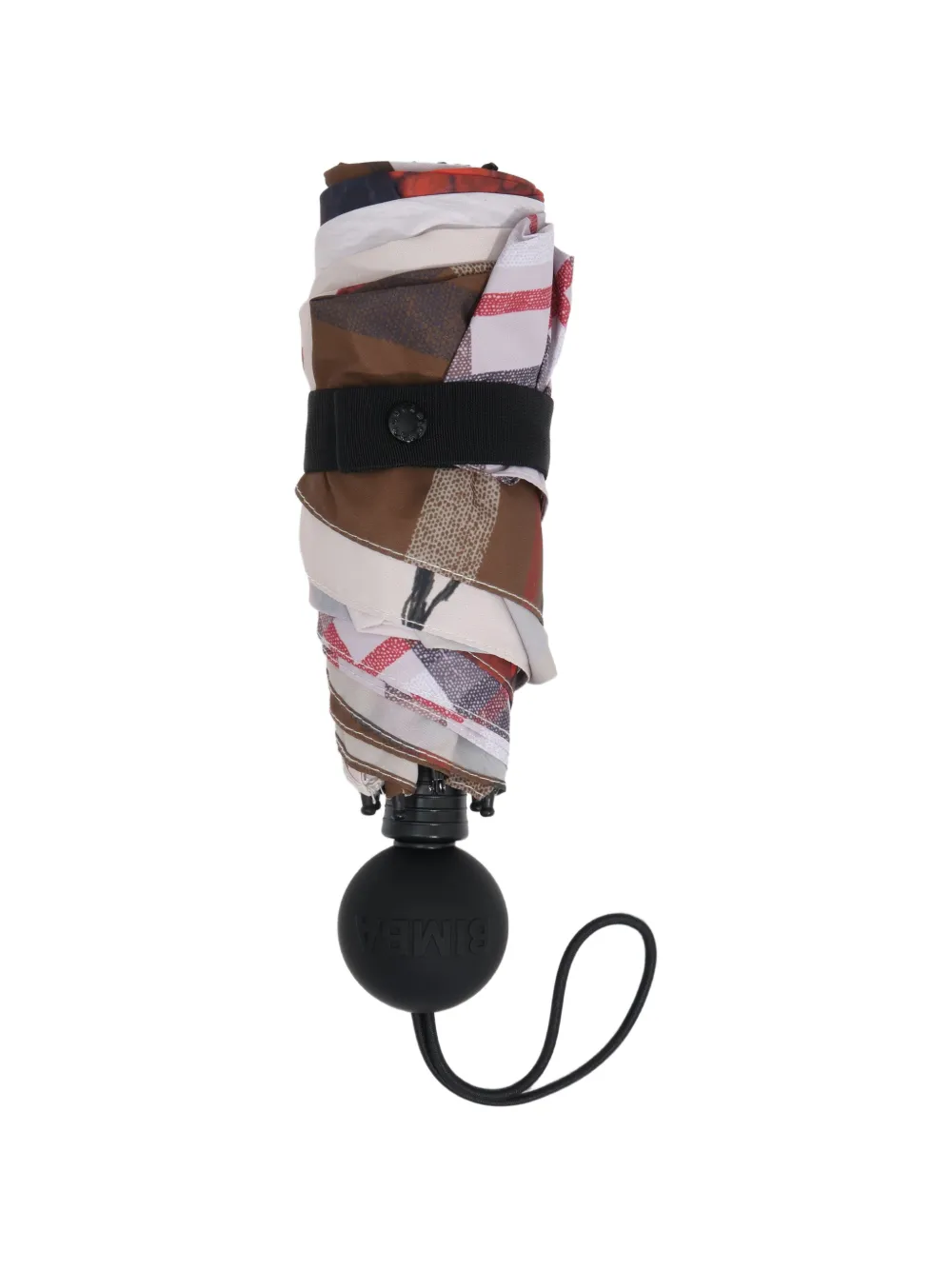 BIMBA Y LOLA Kleine paraplu met python-patchwork Wit