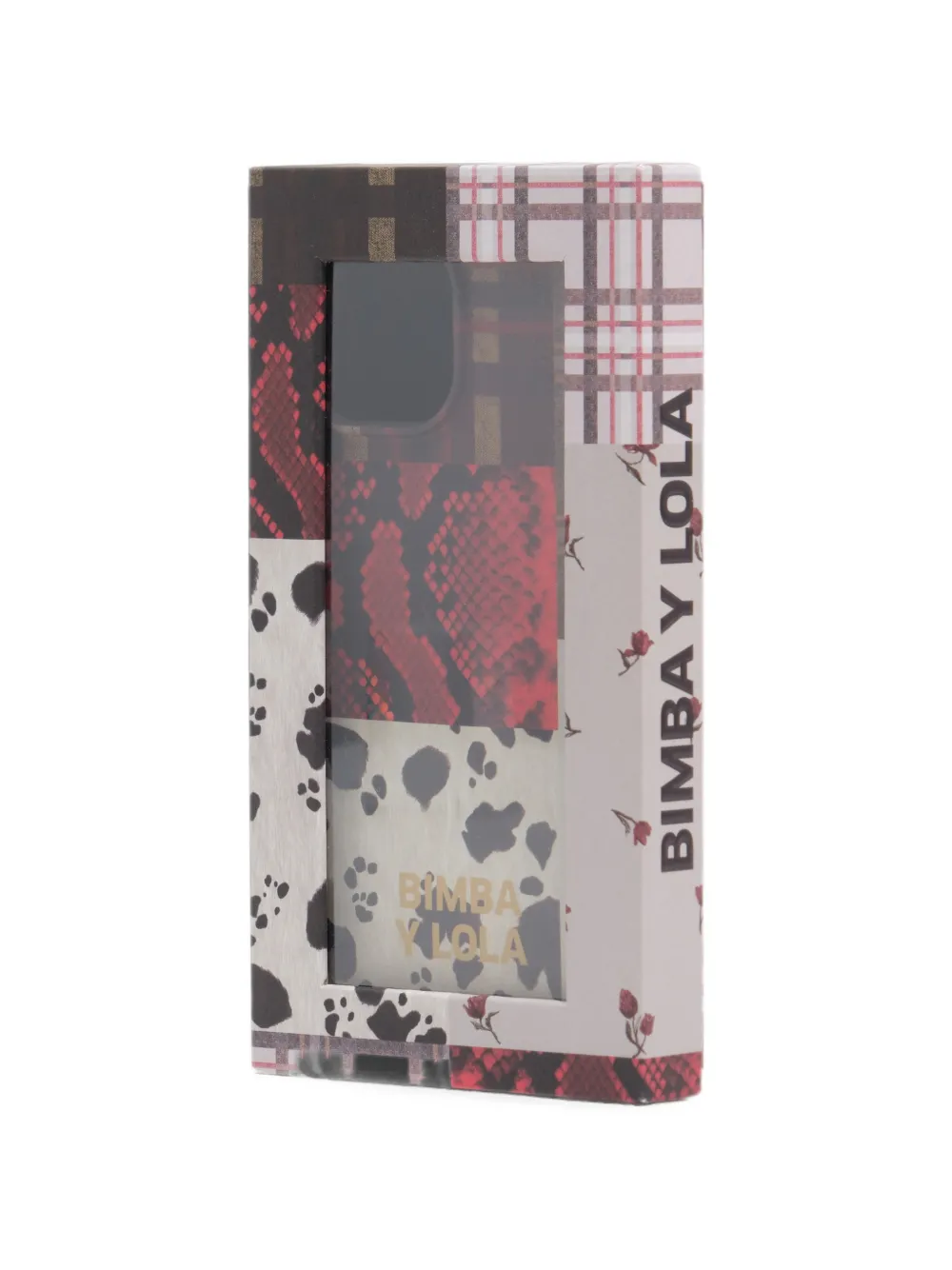 BIMBA Y LOLA IPhone 15 hoesje met python-patchwork Beige