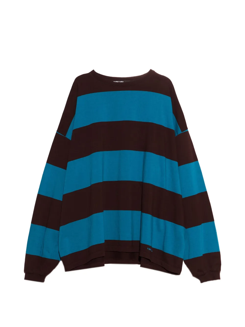 BIMBA Y LOLA t-shirt oversize à rayures - Marron BIMBA Y LOLA t-shirt oversize à rayures - Marron