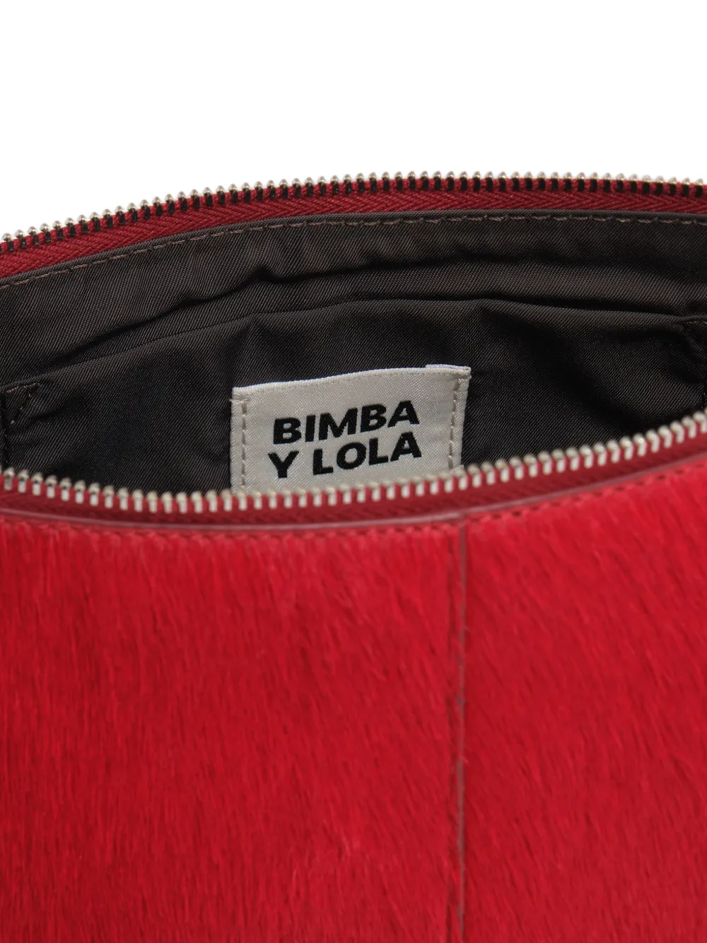 BIMBA Y LOLA Kleine schoudertas met haarafwerking Rood