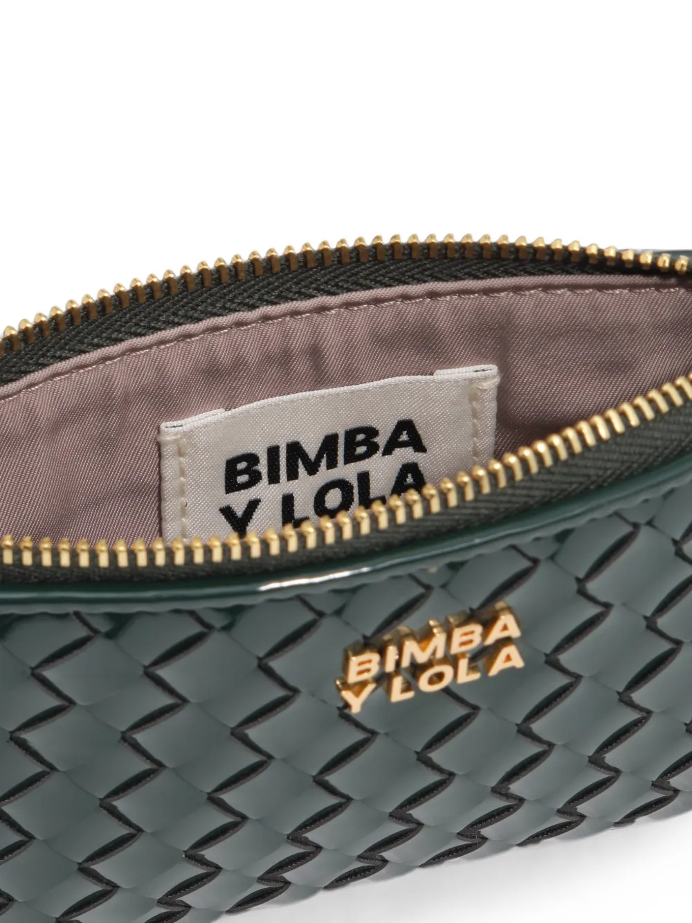 BIMBA Y LOLA Gevlochten portemonnee Groen