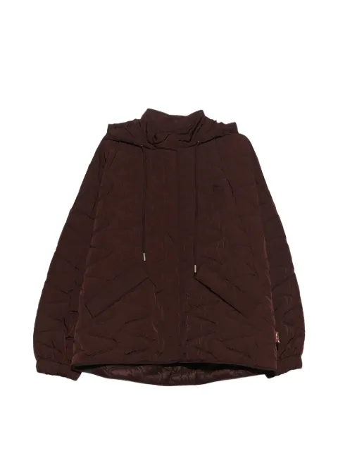 BIMBA Y LOLA short chocolate padded A-line trench
