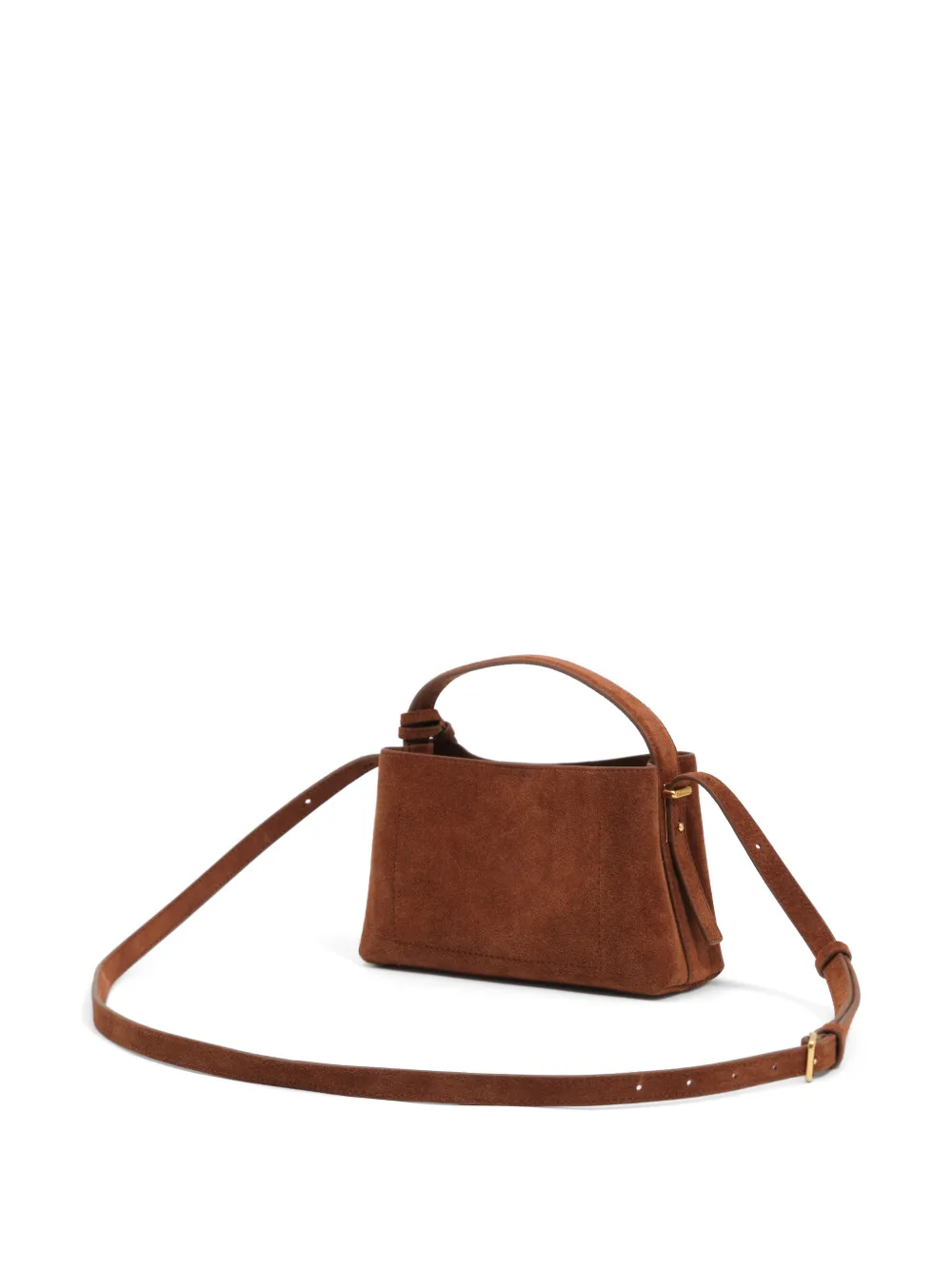 BIMBA Y LOLA Chihuahua leren mini-slouchtas Bruin