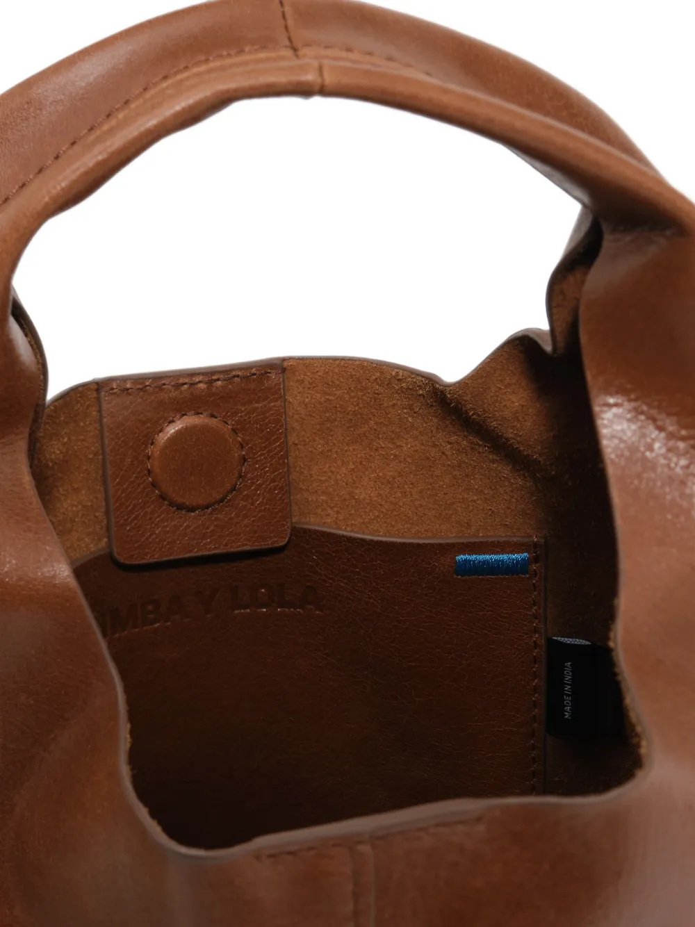 BIMBA Y LOLA Kleine Paper leren tas Bruin