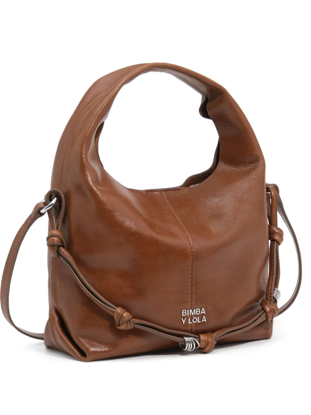 BIMBA Y LOLA Borsa Paper piccola in pelle - Marrone