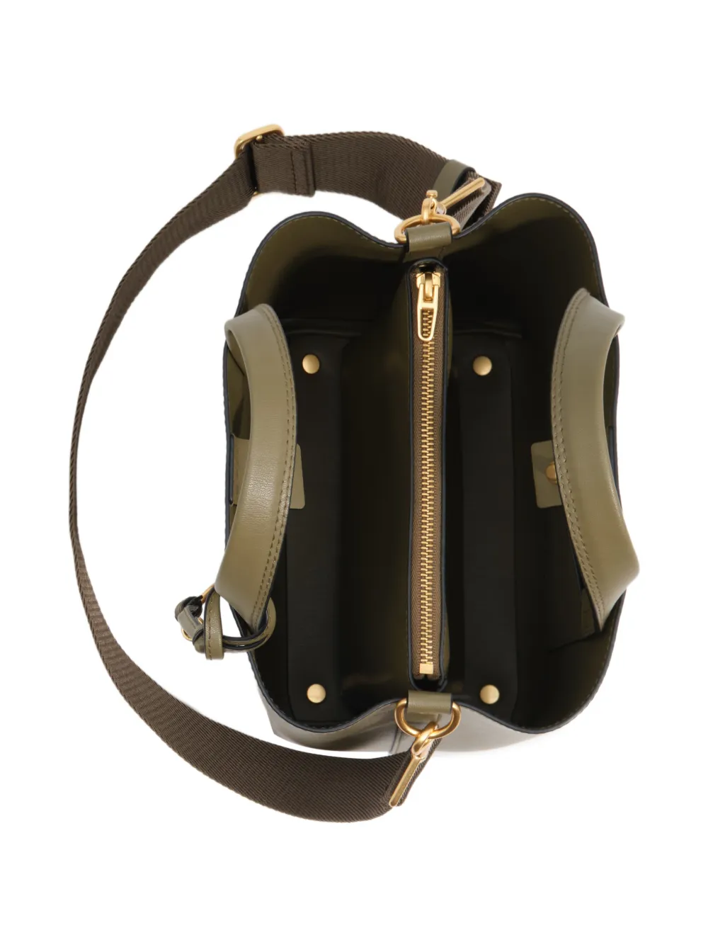 BIMBA Y LOLA Grote Chihuahua leren tas Groen