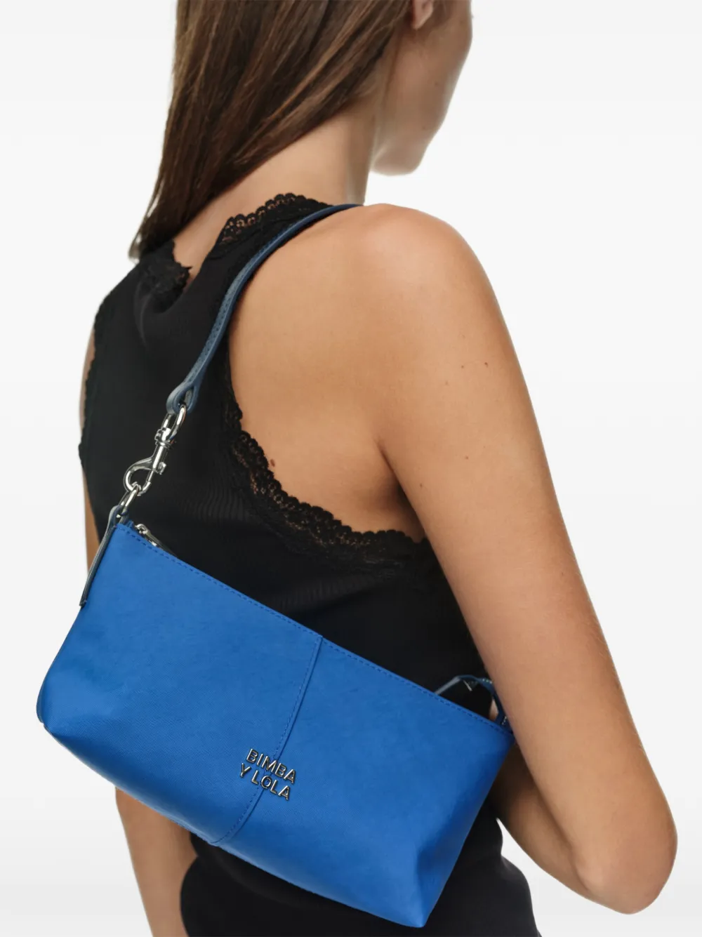 BIMBA Y LOLA Kleine nylon crossbodytas Blauw