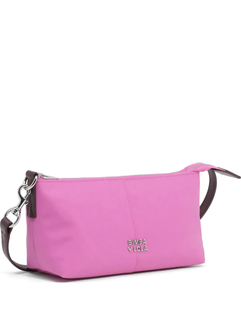 BIMBA Y LOLA Kleine Umhängetasche aus Nylon in Orchideenrosa
