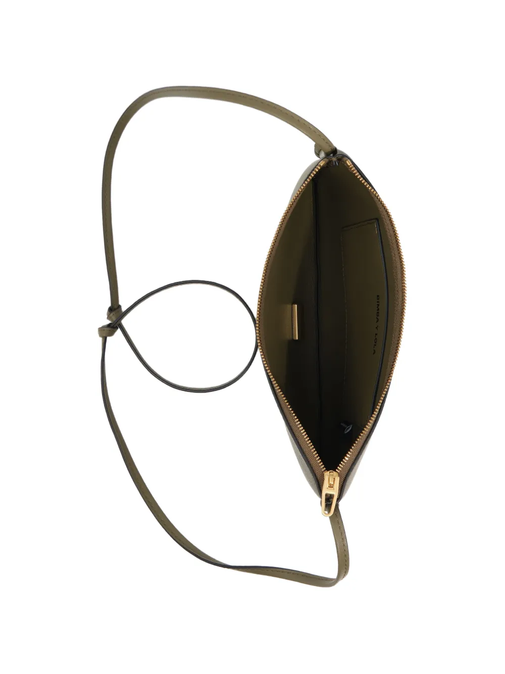 BIMBA Y LOLA Kleine leren clutch Groen