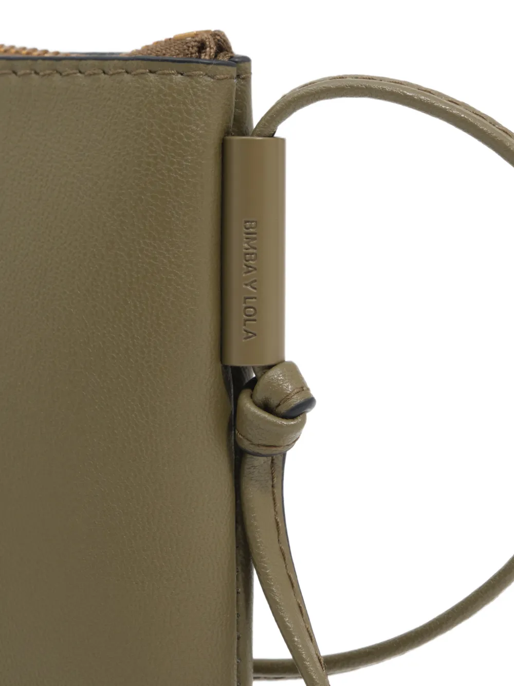 BIMBA Y LOLA Kleine leren clutch Groen
