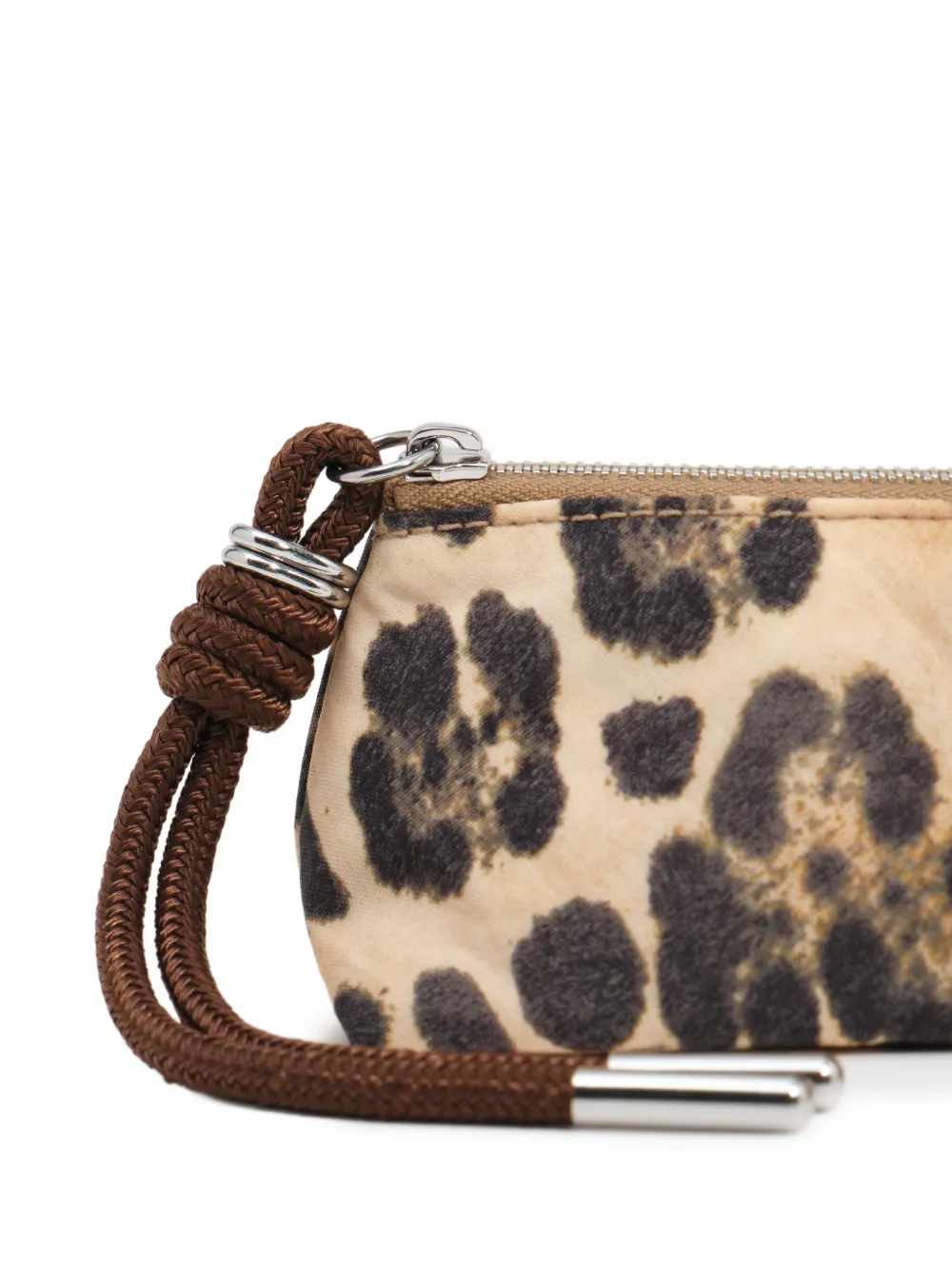 BIMBA Y LOLA Nylon hoesje met luipaard-print Beige