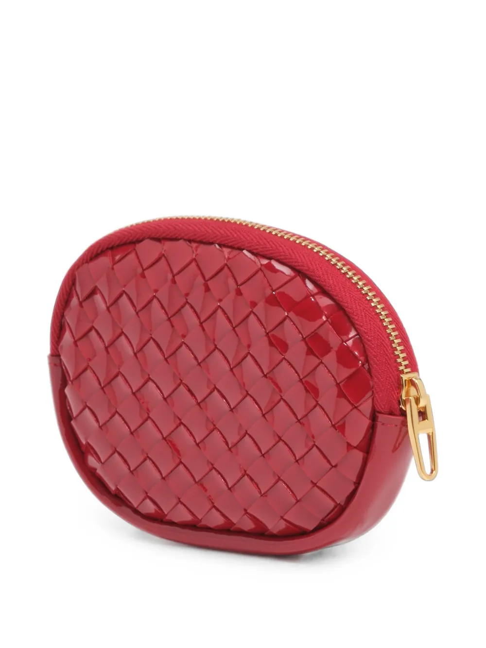 BIMBA Y LOLA Gevlochten ovale portemonnee Rood