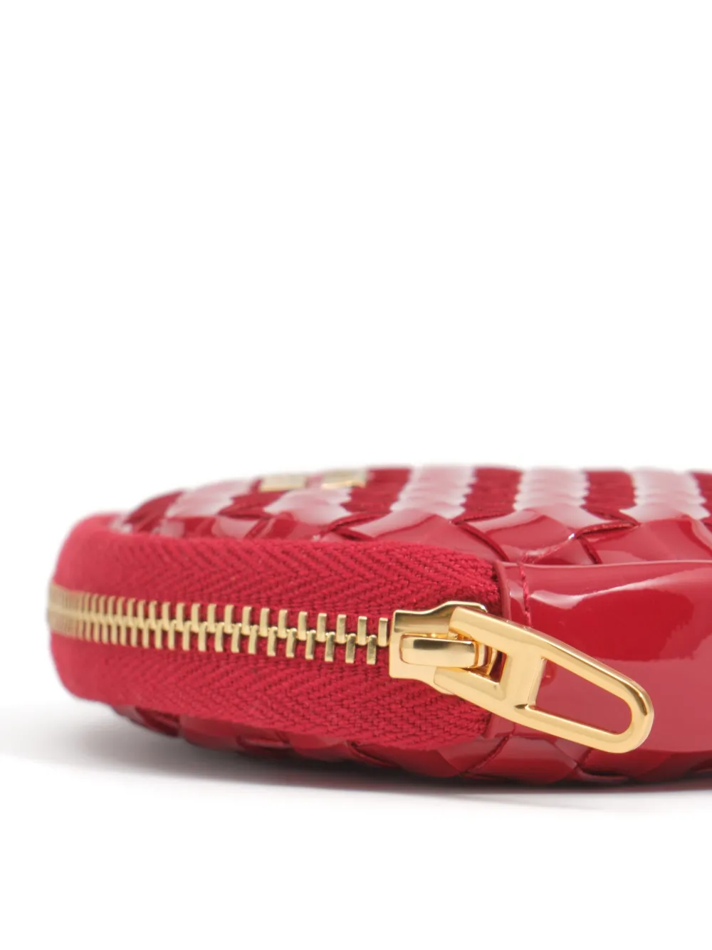 BIMBA Y LOLA Gevlochten ovale portemonnee Rood
