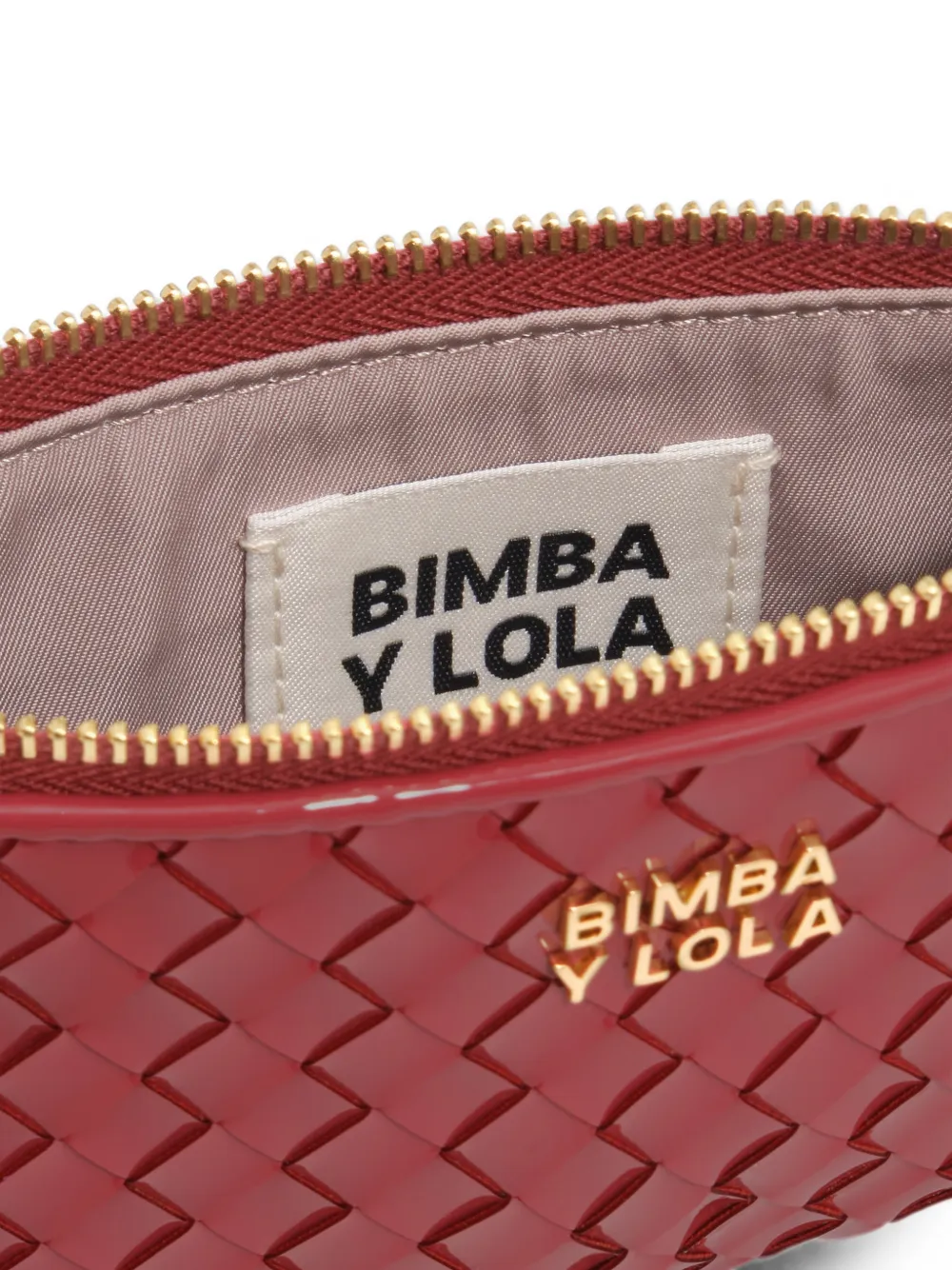 BIMBA Y LOLA Gevlochten portemonnee Rood