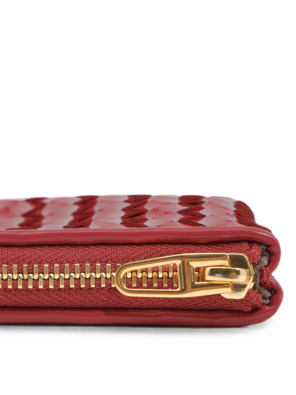BIMBA Y LOLA Gevlochten portemonnee Rood