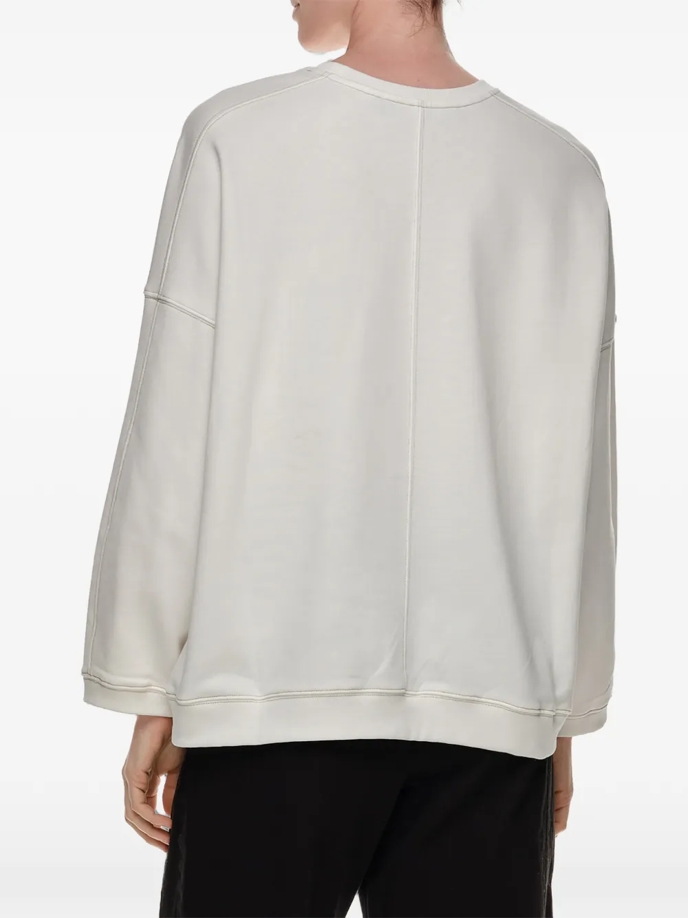 BIMBA Y LOLA Straight sweater met stiksels Wit