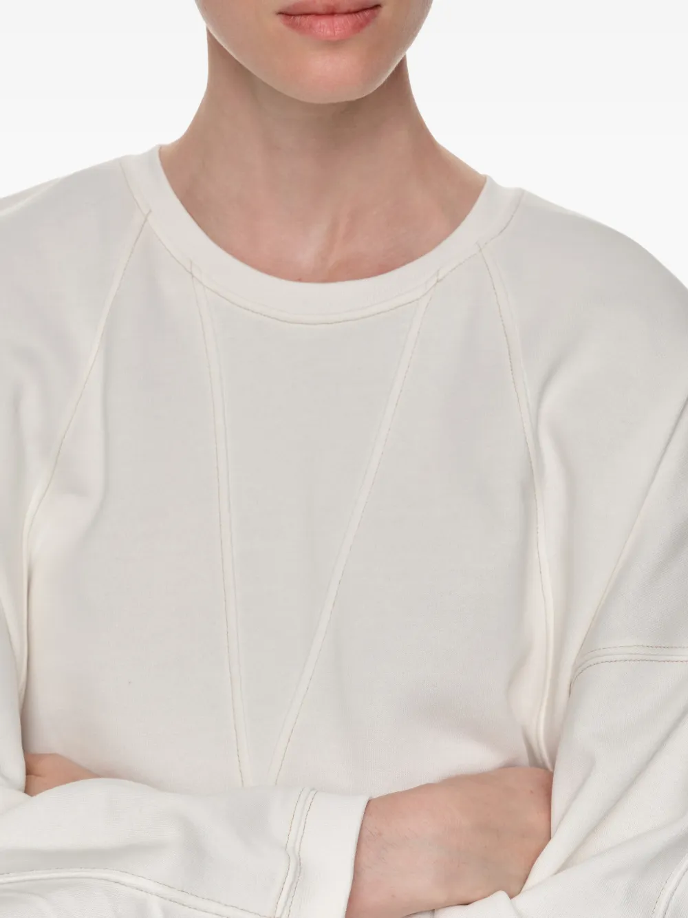 BIMBA Y LOLA Straight sweater met stiksels Wit