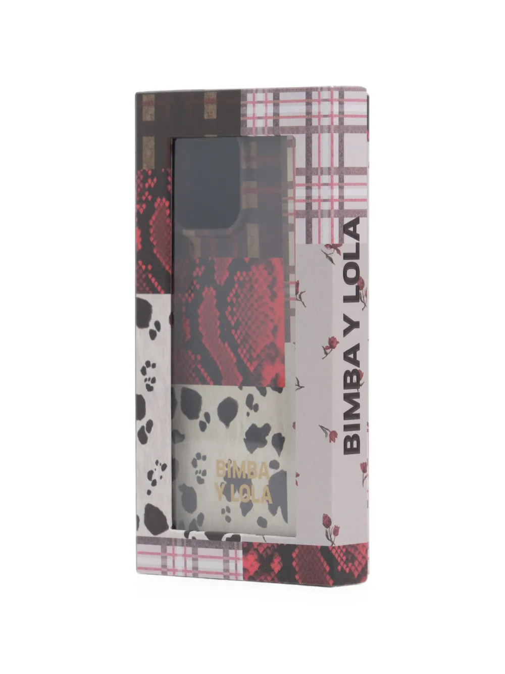 BIMBA Y LOLA IPhone 16 Pro hoesje met python-patchwork Beige