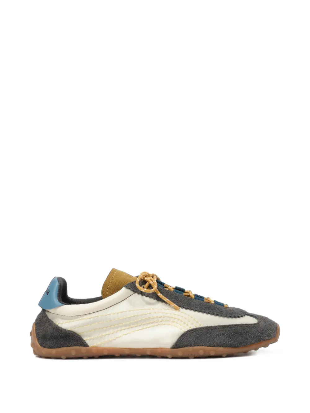 BIMBA Y LOLA cream suede and fabric 13 22 sneakers