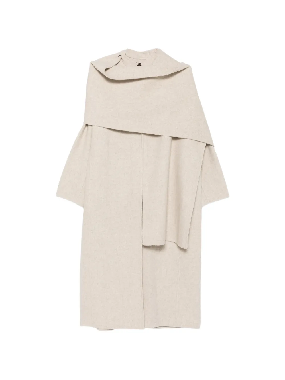 Soeur scarf-detail longline coat - Toni neutri