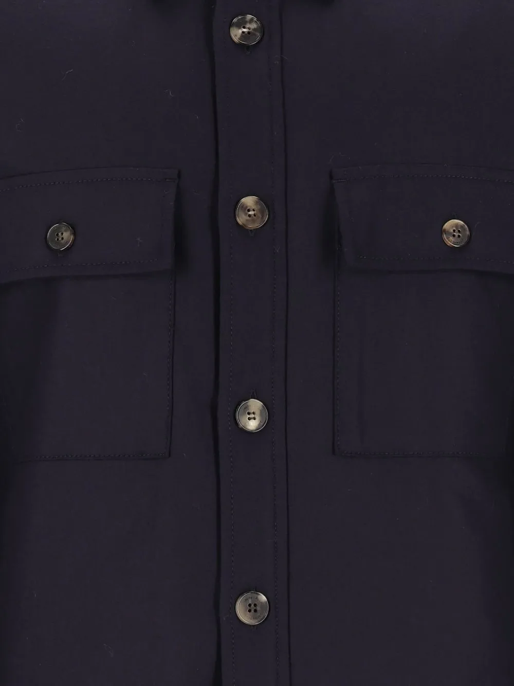 Jacob Cohën Button-up shirtjack met borstzak Blauw