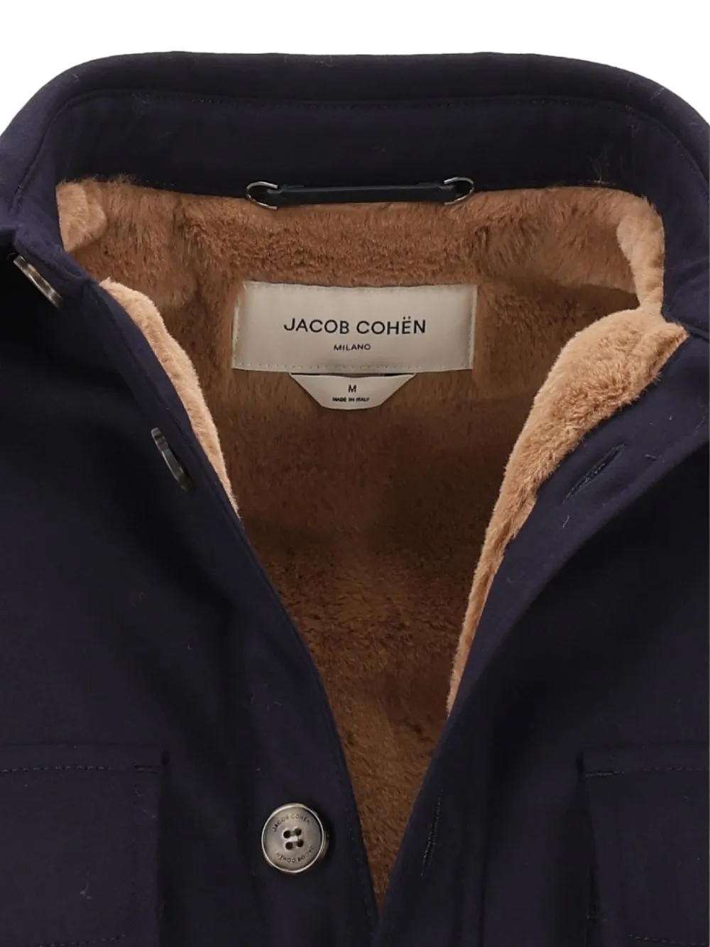 Jacob Cohën Button-up shirtjack met borstzak Blauw