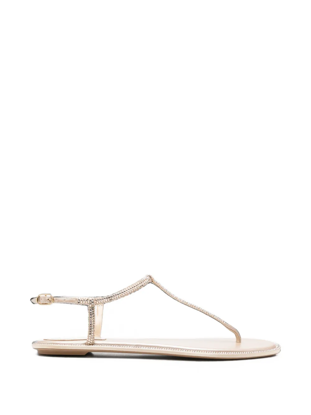 René Caovilla Diana crystal-embellished T-bar sandals