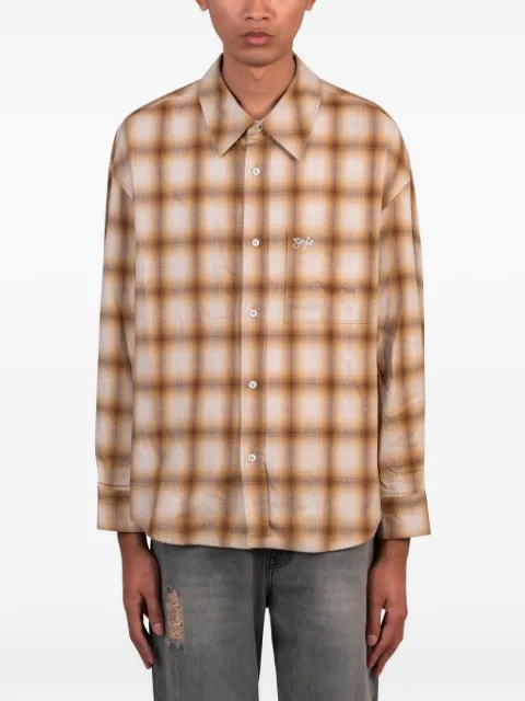Séfr check-print flannel shirt