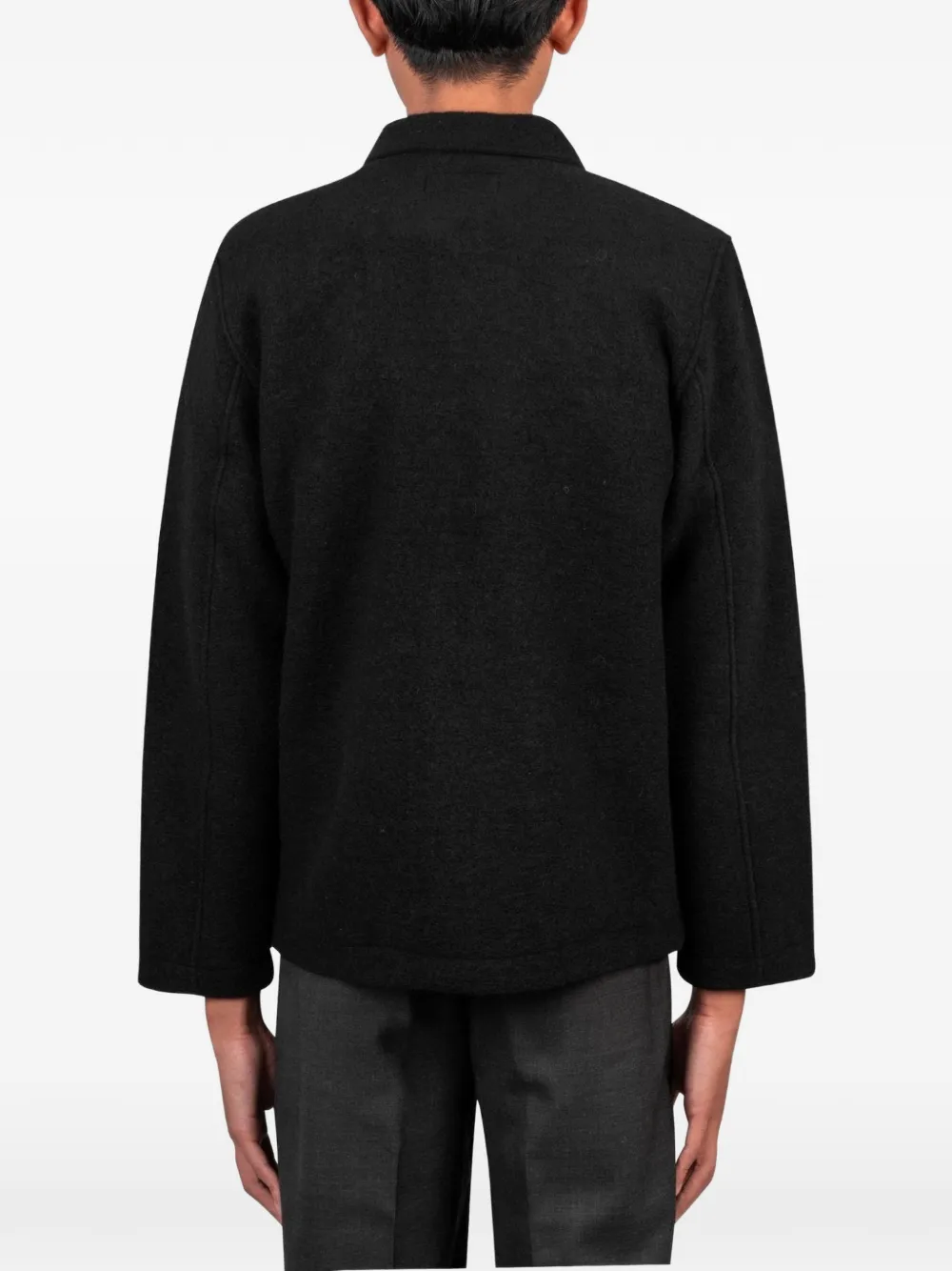 Universal Works Field button-up jacket Zwart