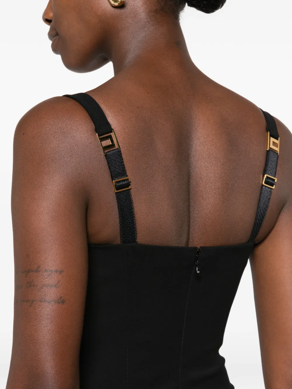 Elisabetta Franchi Jurk met sweetheart hals Zwart