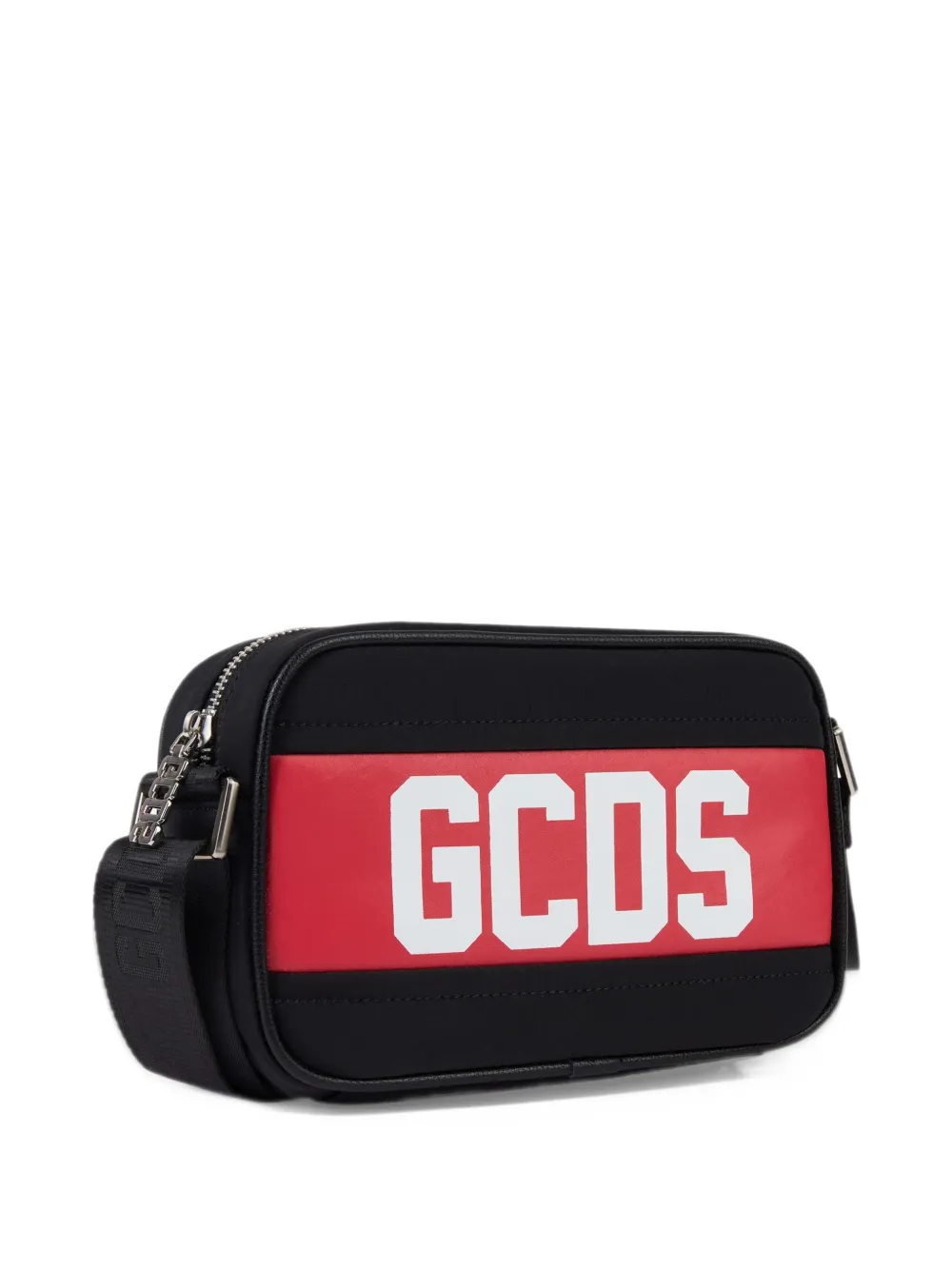 GCDS logo-print cross body bag Zwart