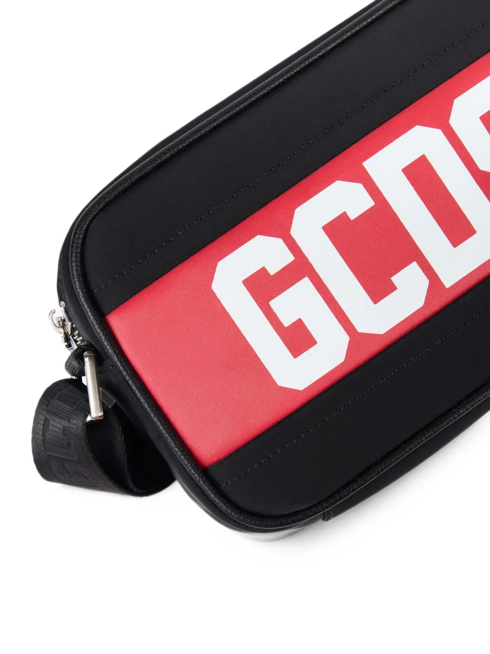 GCDS logo-print cross body bag Zwart