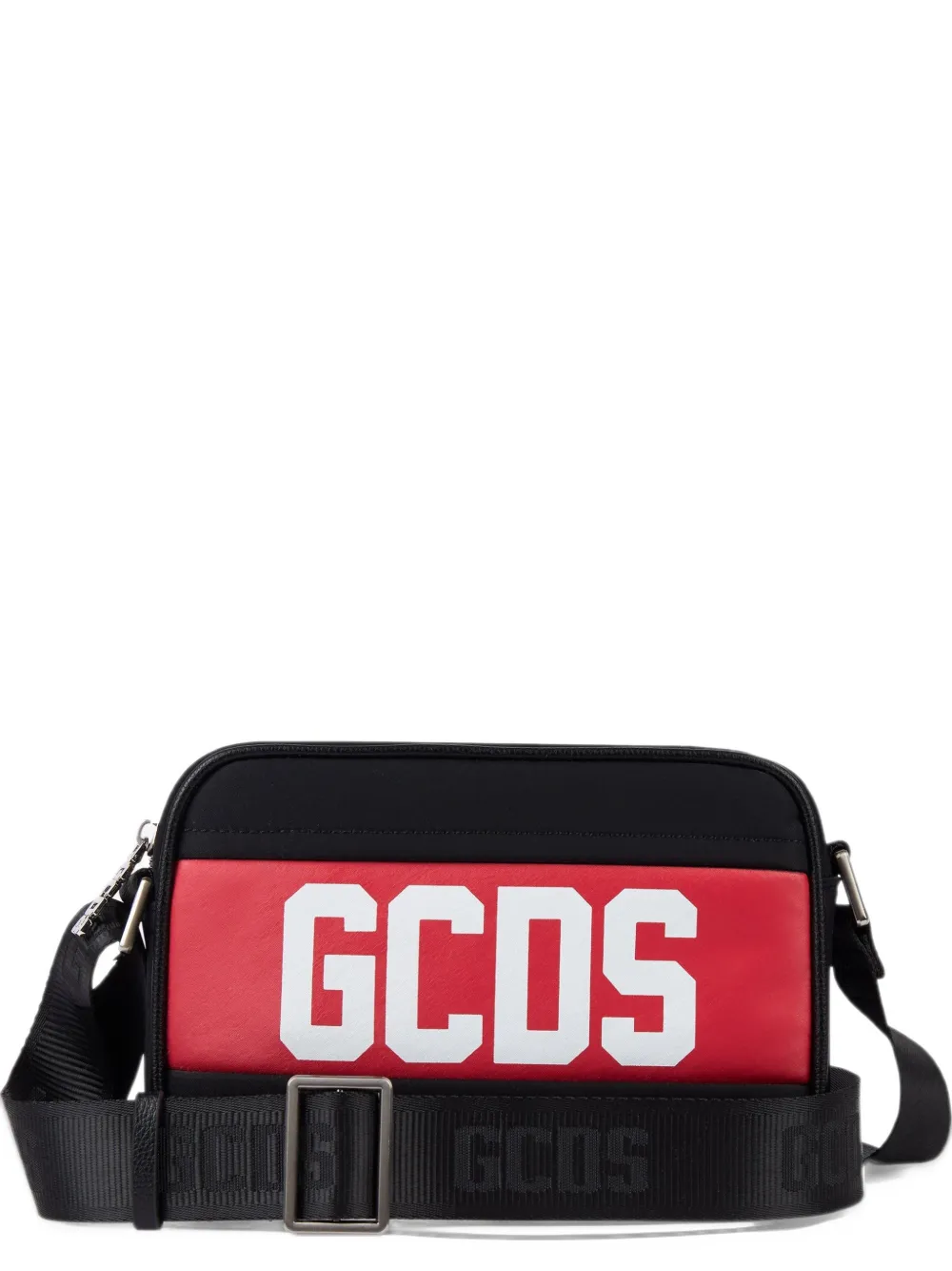 GCDS logo-print cross body bag - Nero