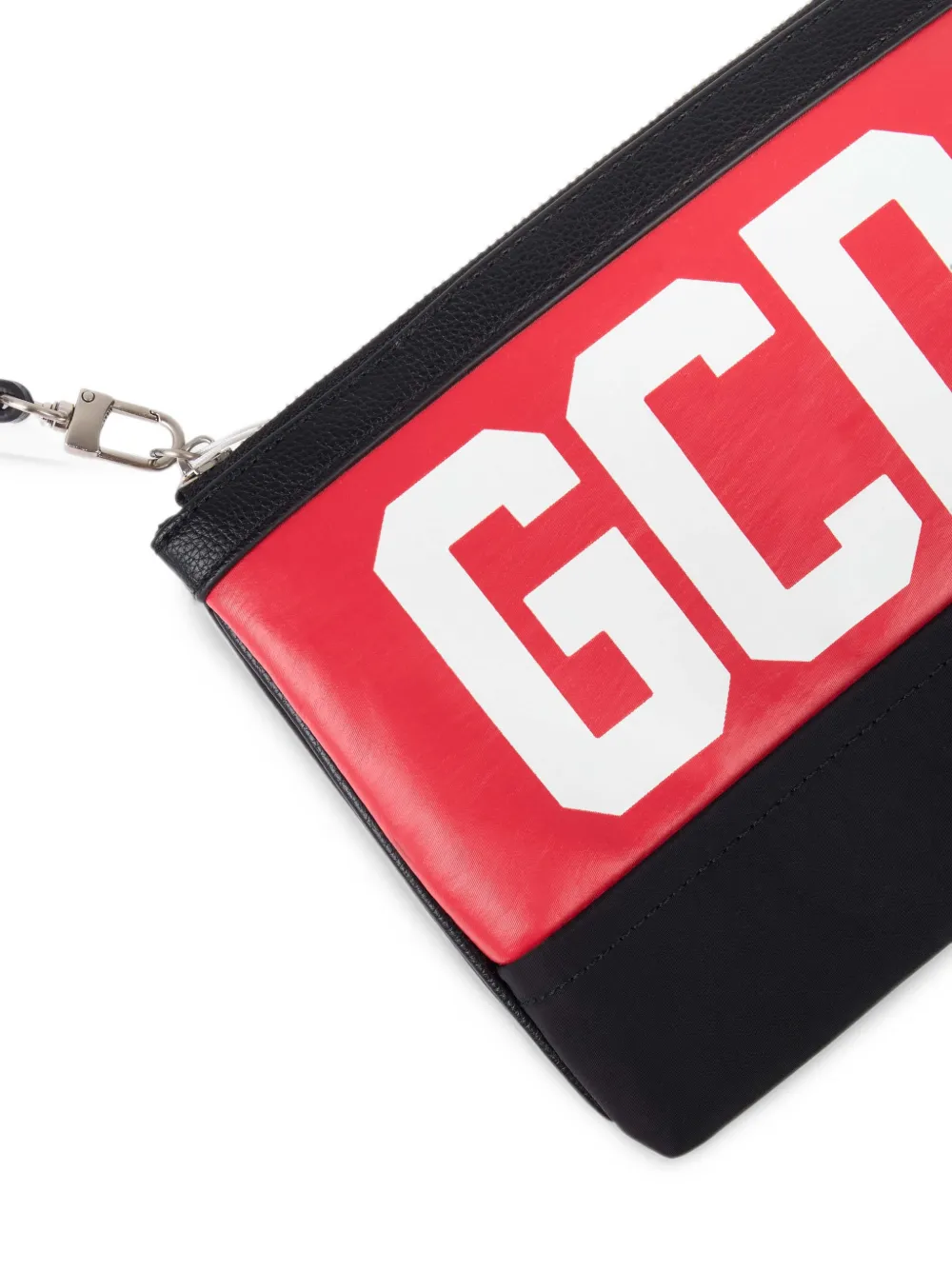 GCDS logo-print pouch bag Zwart