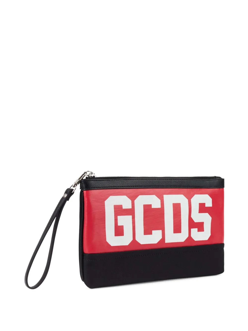 GCDS logo-print pouch bag Zwart