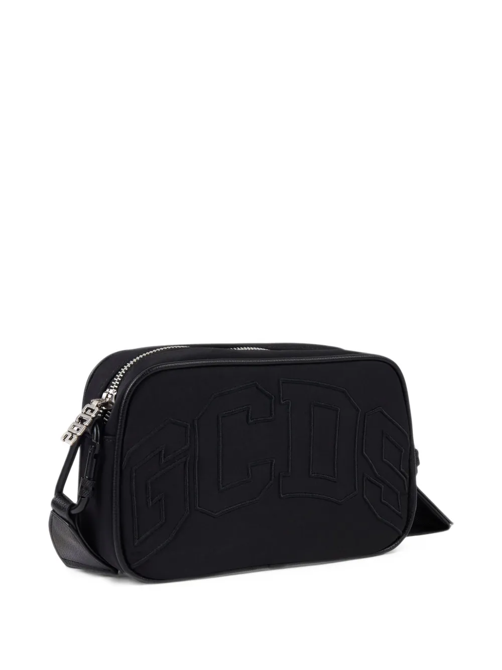 GCDS logo-embroidered cross body bag Zwart