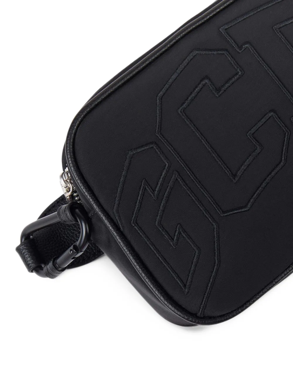 GCDS logo-embroidered cross body bag Zwart